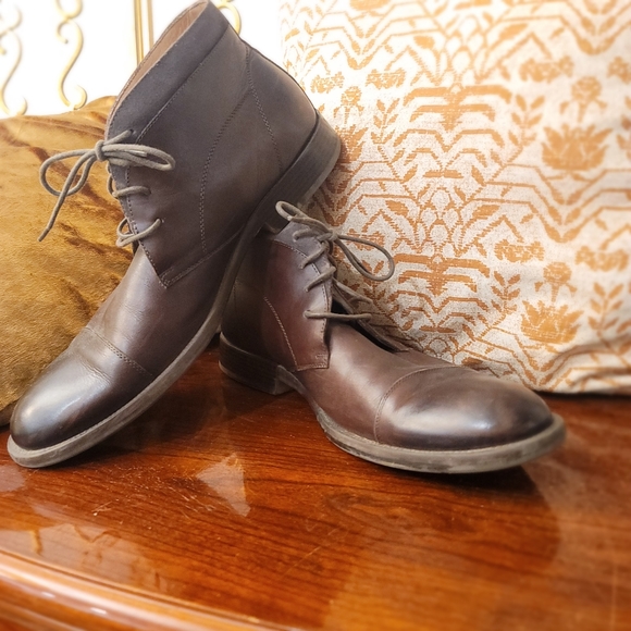 Johnston & Murphey Chukka Cap Tow Boot Chocolate Brown Size 12 Great Condition - Picture 9 of 9